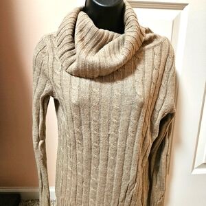 New York & Company Cable Knit Cowelneck Sweater